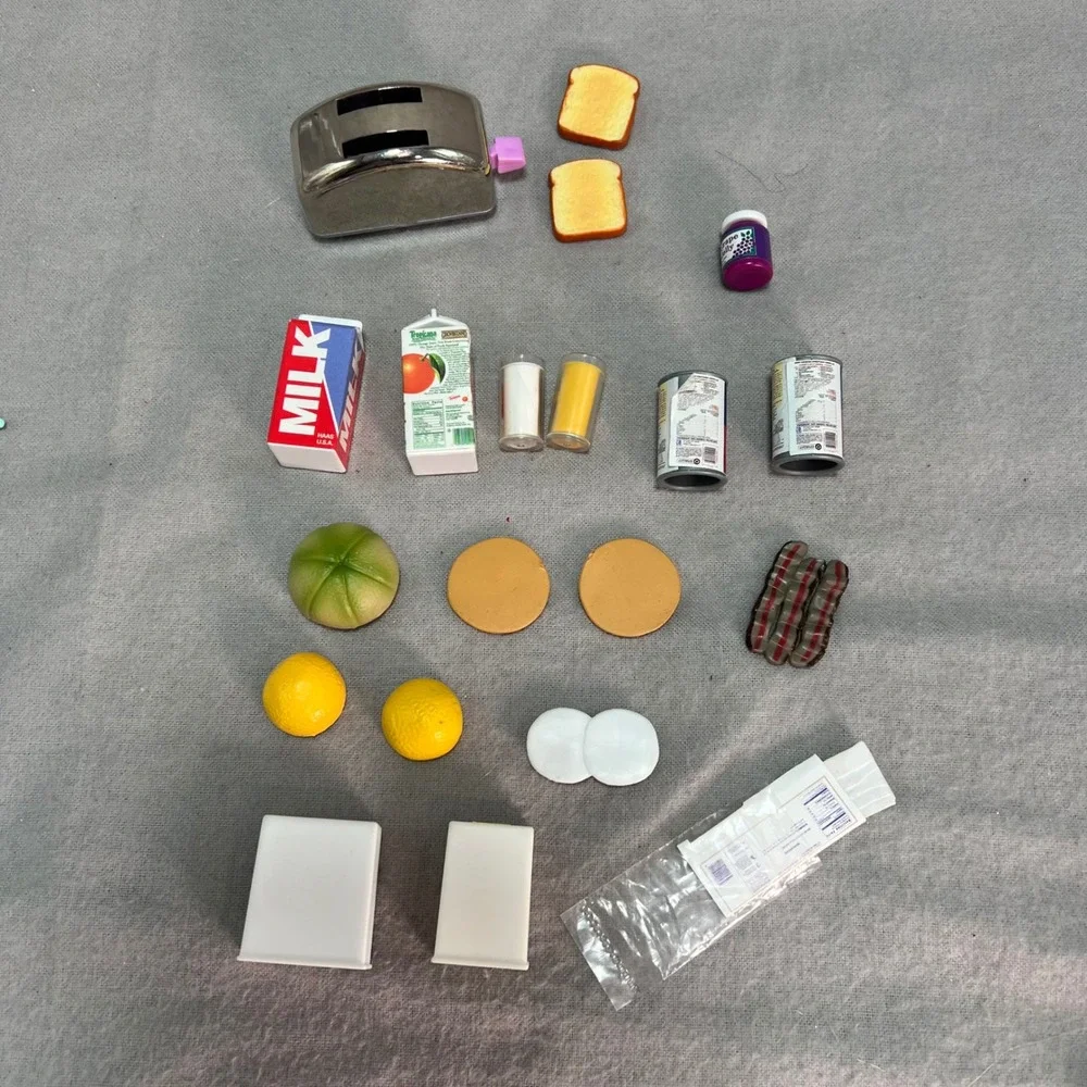 Tyco Kitchen Littles Deluxe Breakfast Accessory Lot 90's Vintage Barbie